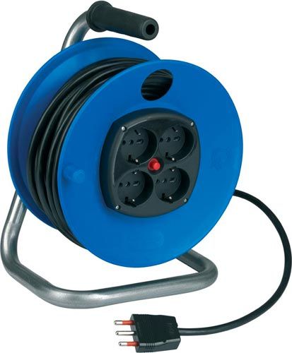 50 MT Kabeltrommelverlängerung mit H05VV-F 3G1,5 mm² Kabel