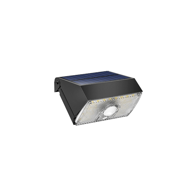 Solar LED Wand 1000lm mit PIR + Dämmerung
