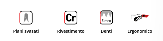 Pruning saw straight blade 30cm SME 30 GL CASTELLARI
