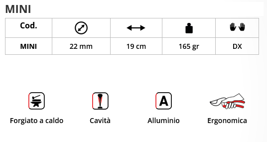 MINI - CASTELLARI professional pruning shears