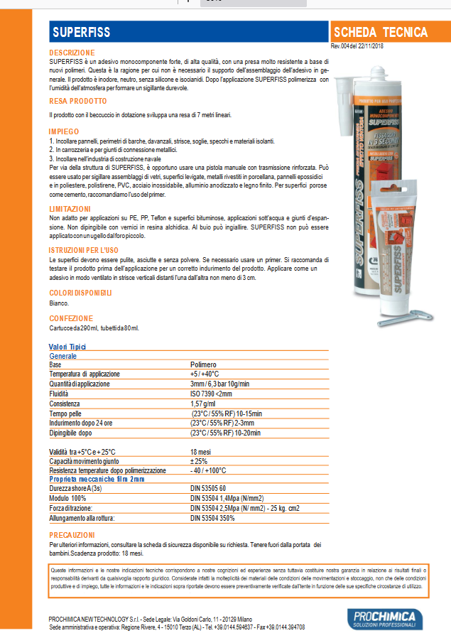Superfiss Kleber mit Saugwirkung PROCHIMICA 290ml
