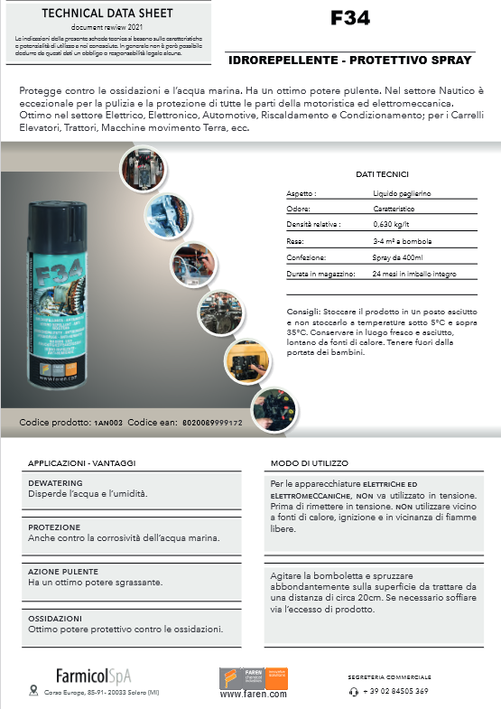 Anti-humidity water repellent 400ml F34 FAREN