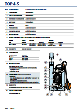 Elettropompa sommergibile per drenaggio acque chiare 0,50HP TOP2 PEDROLLO