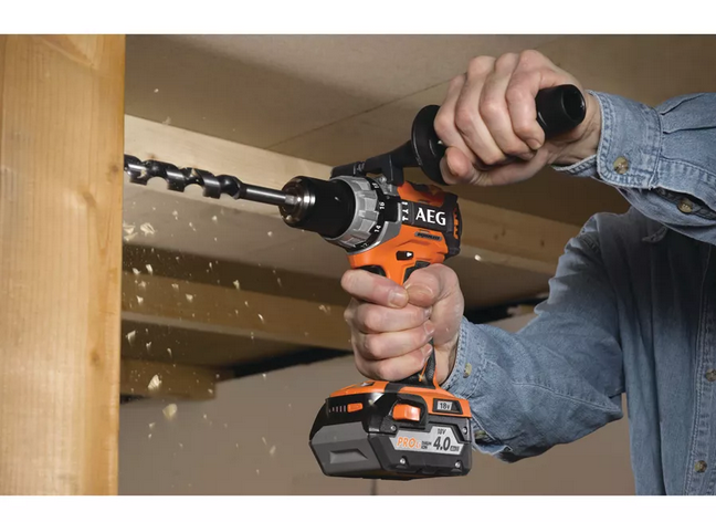 BRUSHLESS impact drill in toolbox With 2 x 4.0Ah batteries - AEG
