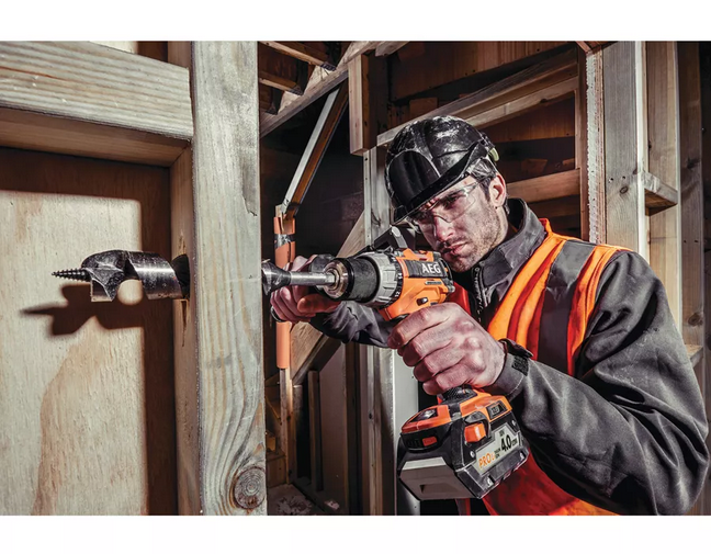BRUSHLESS impact drill in toolbox With 2 x 4.0Ah batteries - AEG