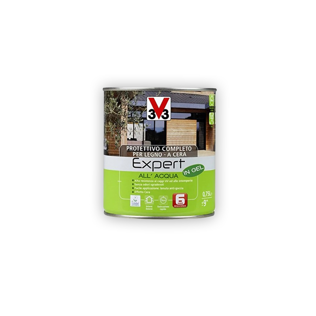 Complete protective impregnating agent for wood Expert water-based in Gel 0.75 L V33