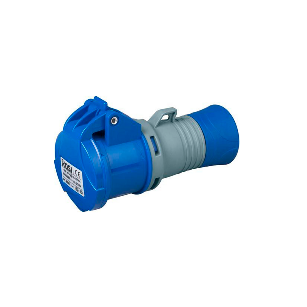Industrielle fliegende Steckdose CEE 16A 2P+E 220V IP44 ROSI