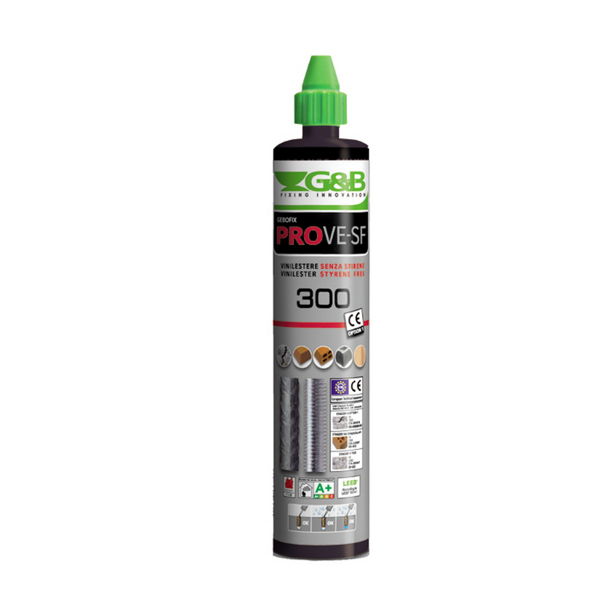 Gebofix PRO VE-SF CE1 Ancorante chimico a base vinilestere senza stirene - 300ml