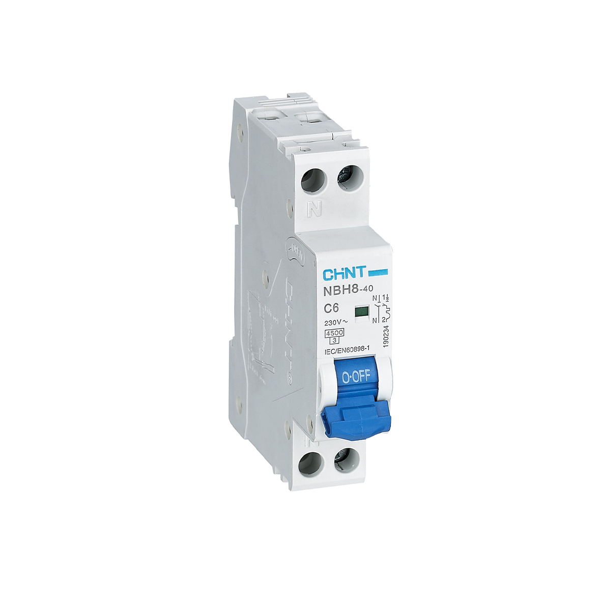 Interruttore magnetotermico compatto 1 modulo - 1P+N 4,5kA Curva C - CHINT