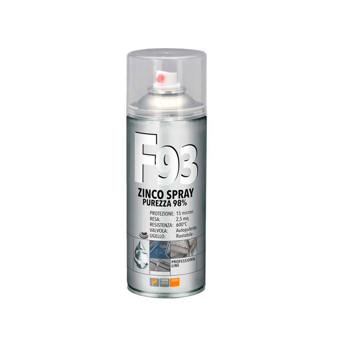 Faren F93 Zinco spray zincante a freddo professionale 400ml