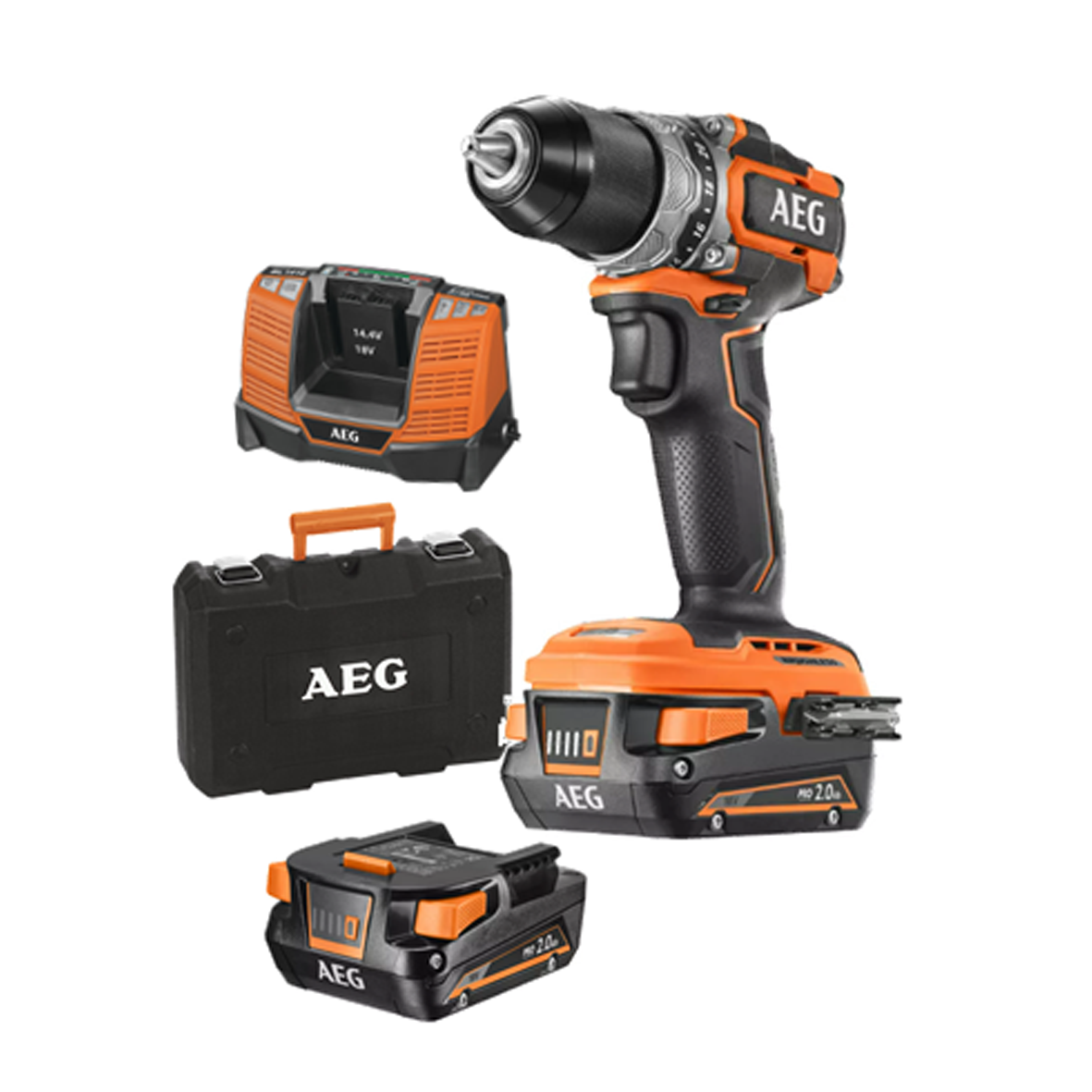 Trapano avvitatore SubCompact 18V Brushless con 2 batterie da 2.0Ah in valigetta - BS 18SBL-202C AEG