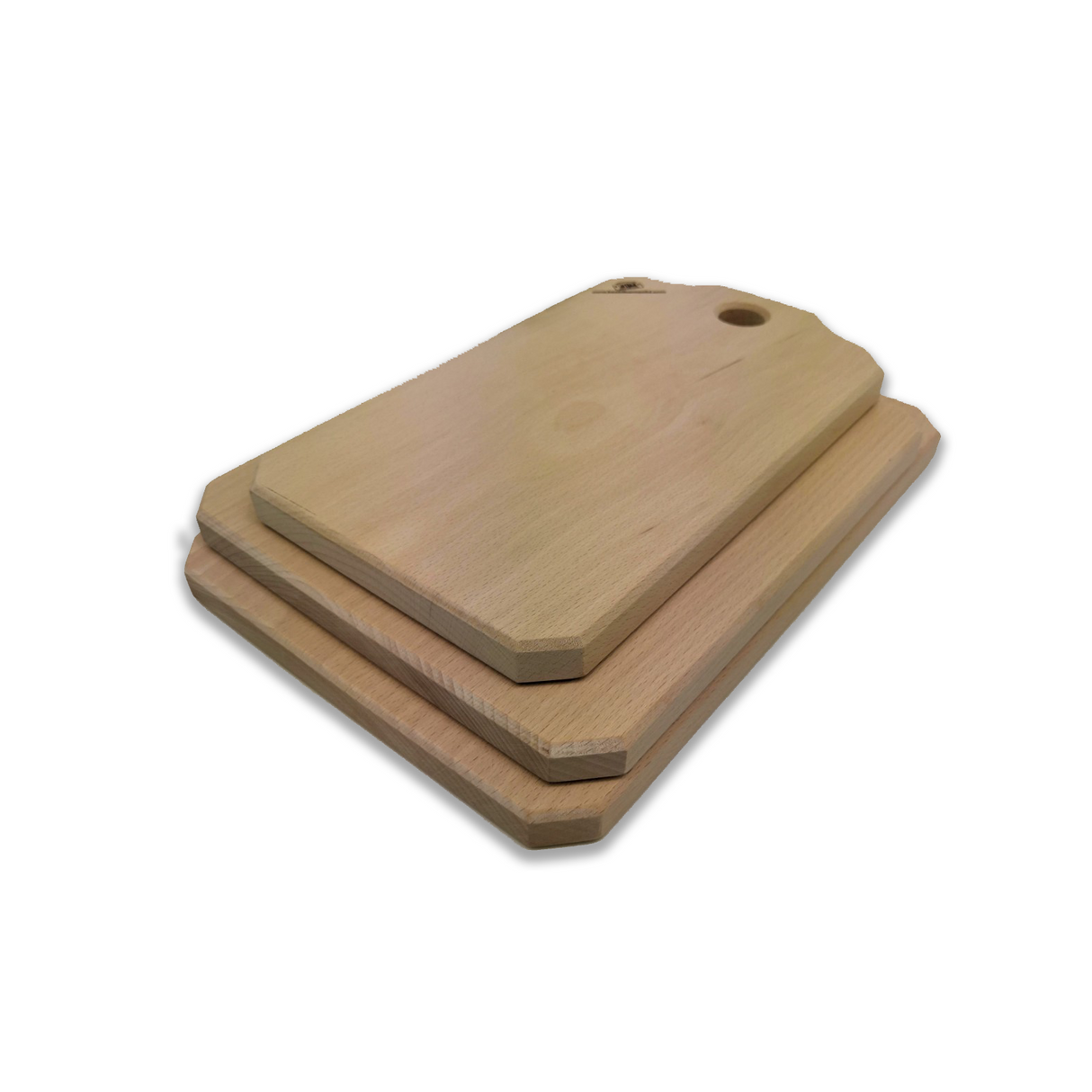 Schneidebrett aus massivem Buchenholz, L33 x T20 x H2 cm