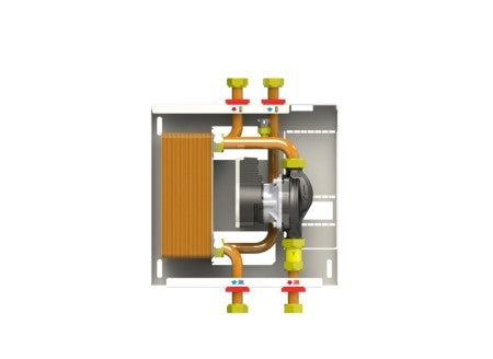 Superkompaktes Heizkessel-/Wärmeprodukt-Schnittstellenmodul 35/40 kW komplett mit Abdeckkasten - MX115/ 1 MINI - 115013
