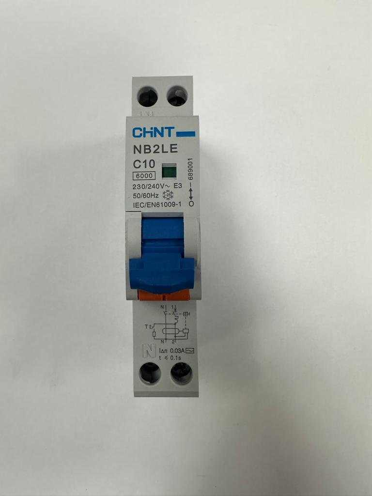Differential magnetothermal switch 2 modules 1P+N 30mA 4.5kA Curve C Type A - CHINT
