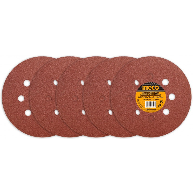 Sandpaper for INGCO random orbital sander 5pcs