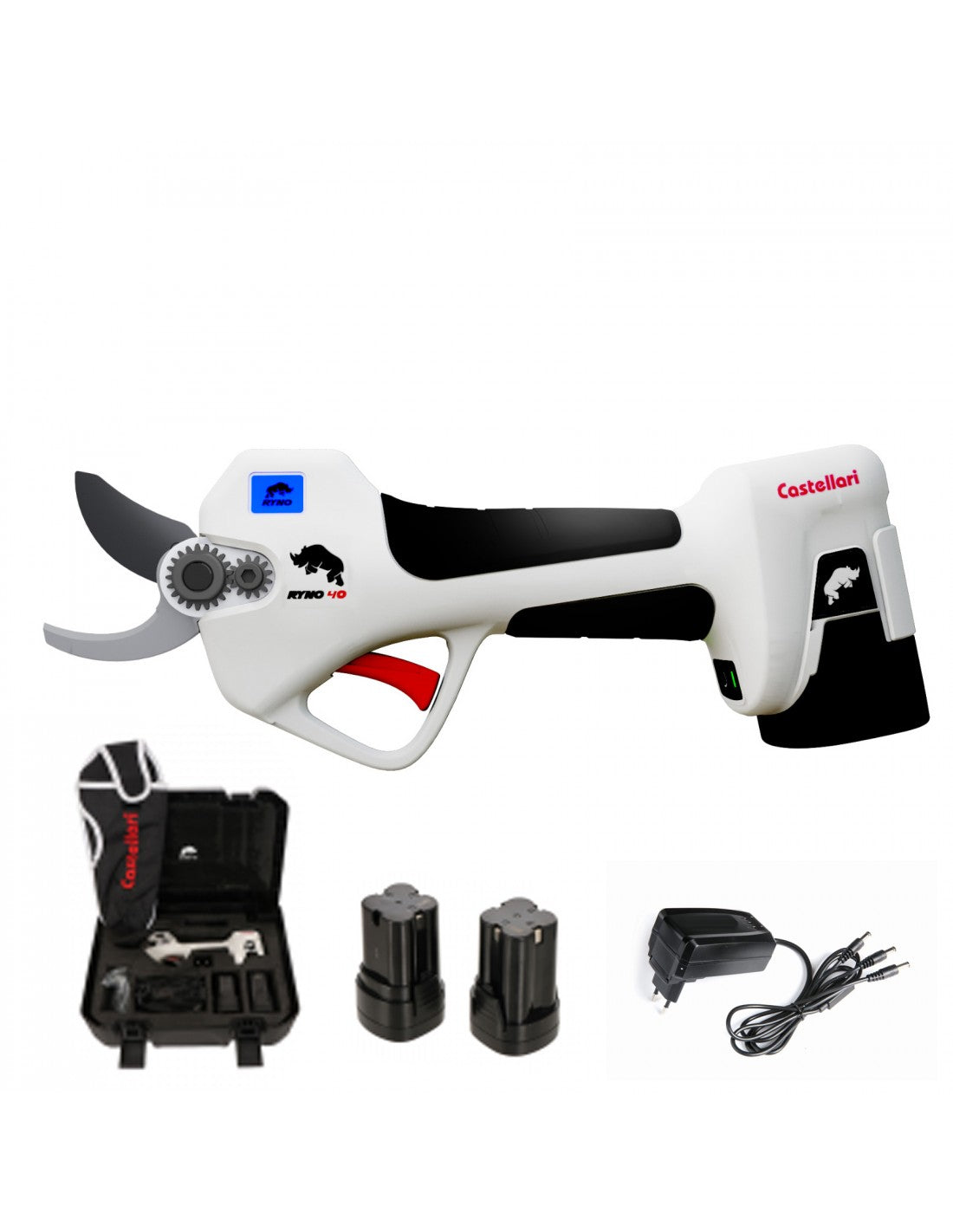Forbice elettrica da potatura RYNO 40 - 2 Batterie - Taglio 25 mm - CASTELLARI