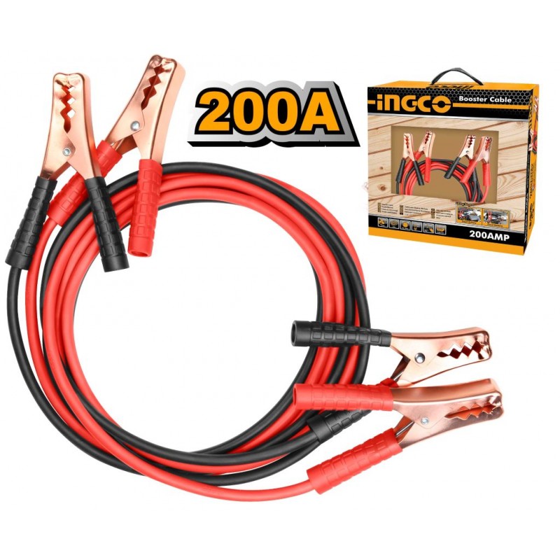 Cavi batteria auto 200A 2,5MT INGCO