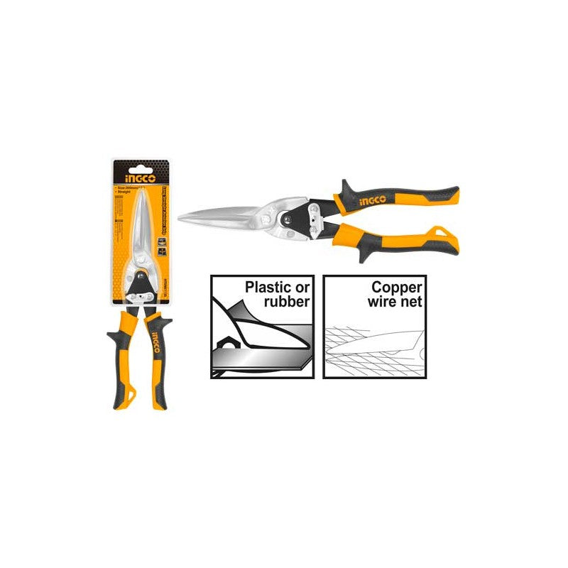 Straight shears for plastic, rubber and brass 300mm INGCO