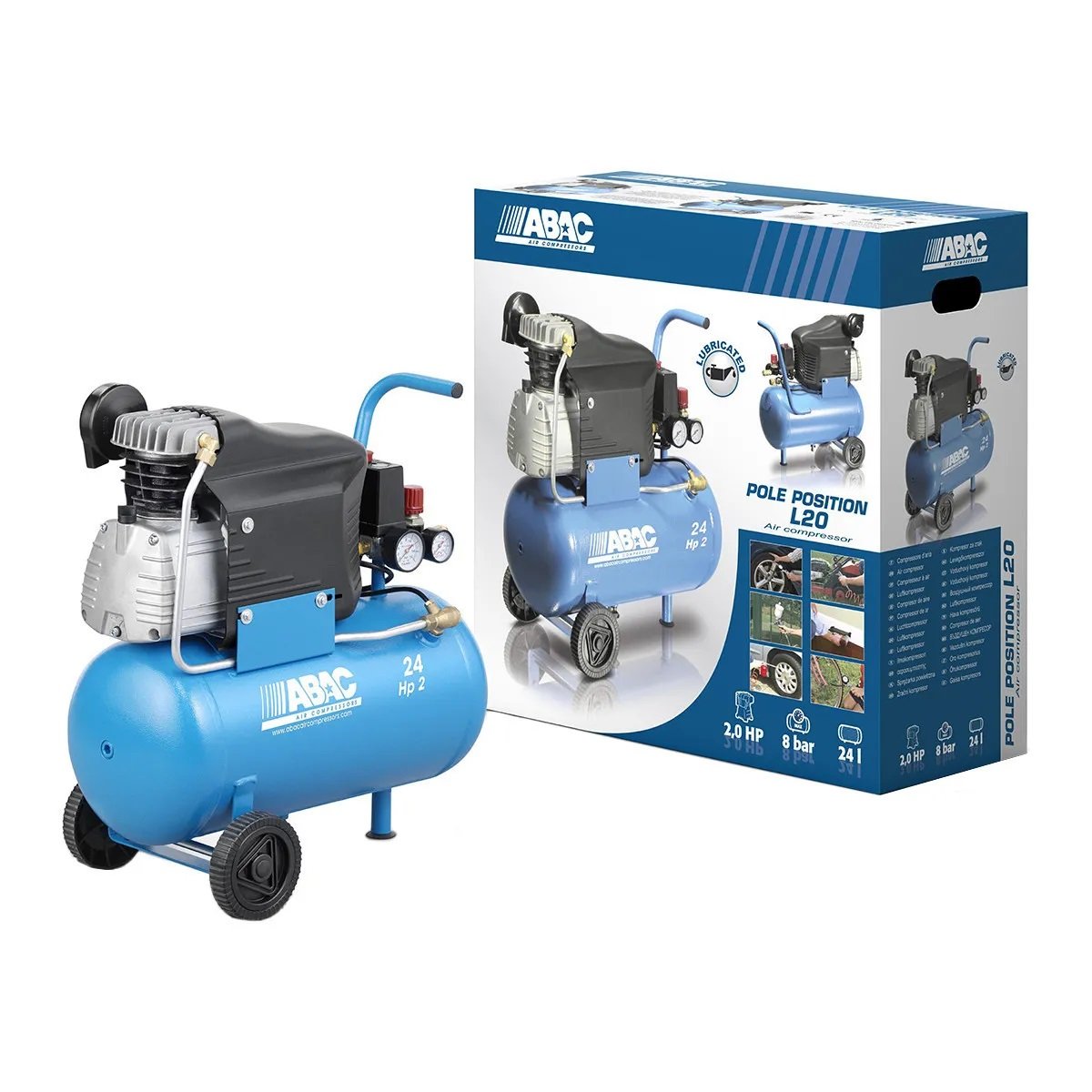 Compressore aria ABAC Pole Position L20 – Lt 24 - La Fattoria