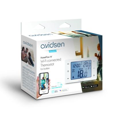 Cronotermostato connesso Wi-Fi filare Touchscreen compatibile scatola 503