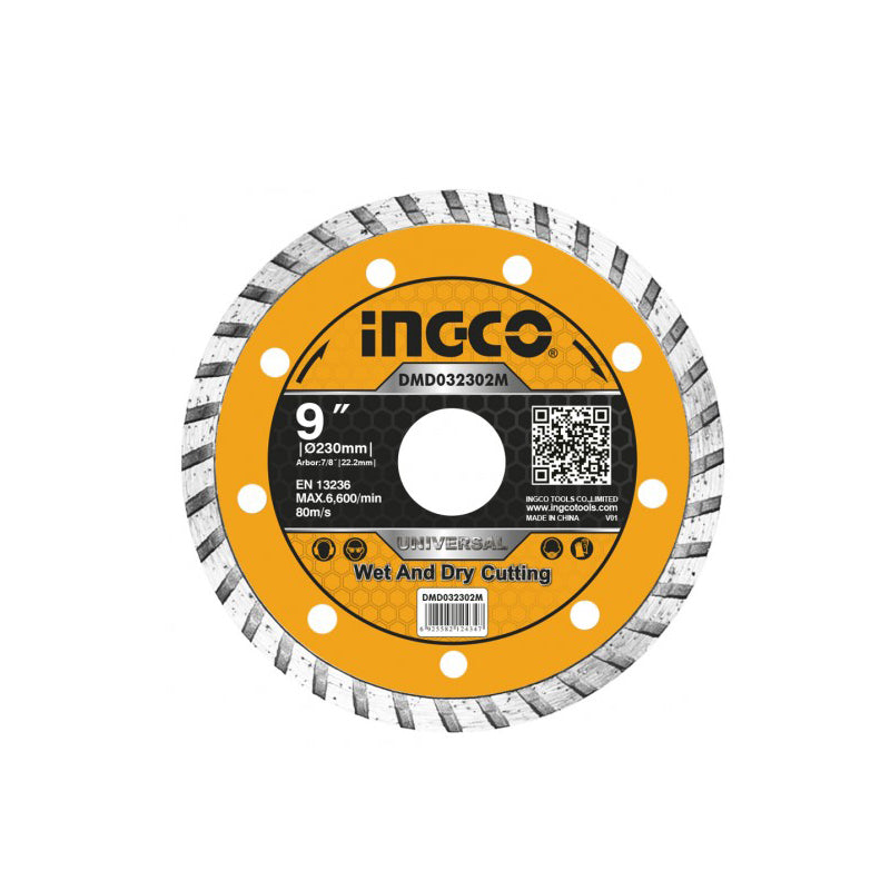 Disco diamantato turbo corona continua 230mm INGCO