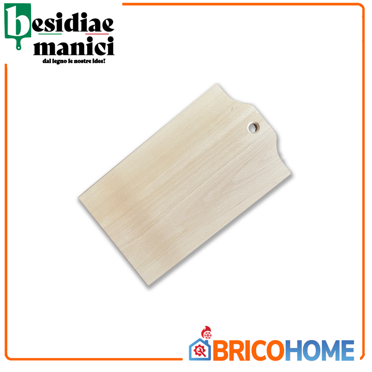 Schneidebrett aus massivem Buchenholz, L33 x T20 x H2 cm