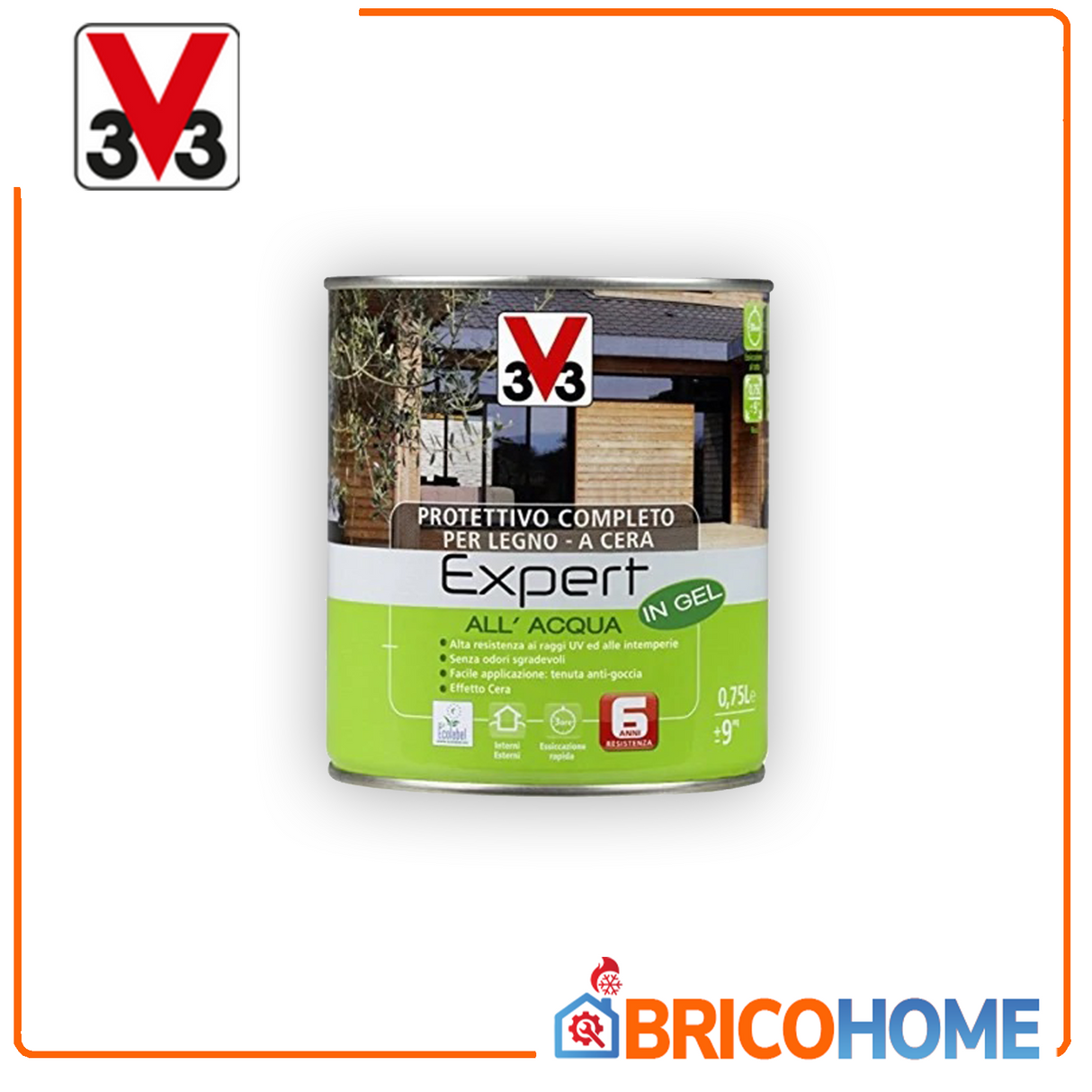 Complete protective impregnating agent for wood Expert water-based in Gel 0.75 L V33