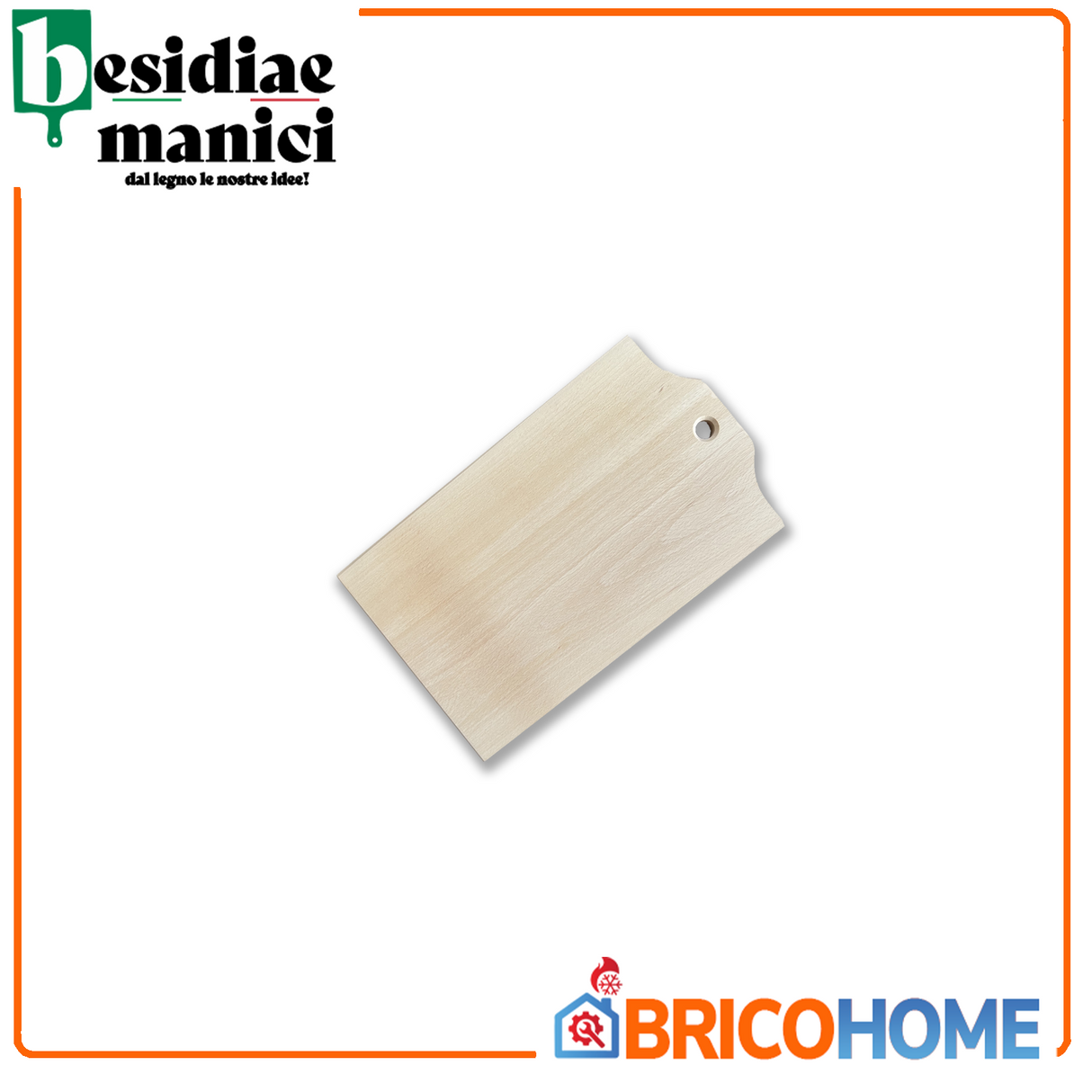 Schneidebrett aus massivem Buchenholz, L29 x T17 x H2 cm