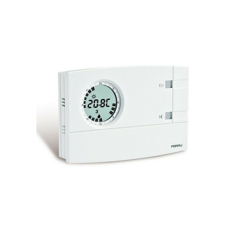 Cronotermostato Digitale da Parete - Bianco Perry 1CRCR209/S - La Fattoria
