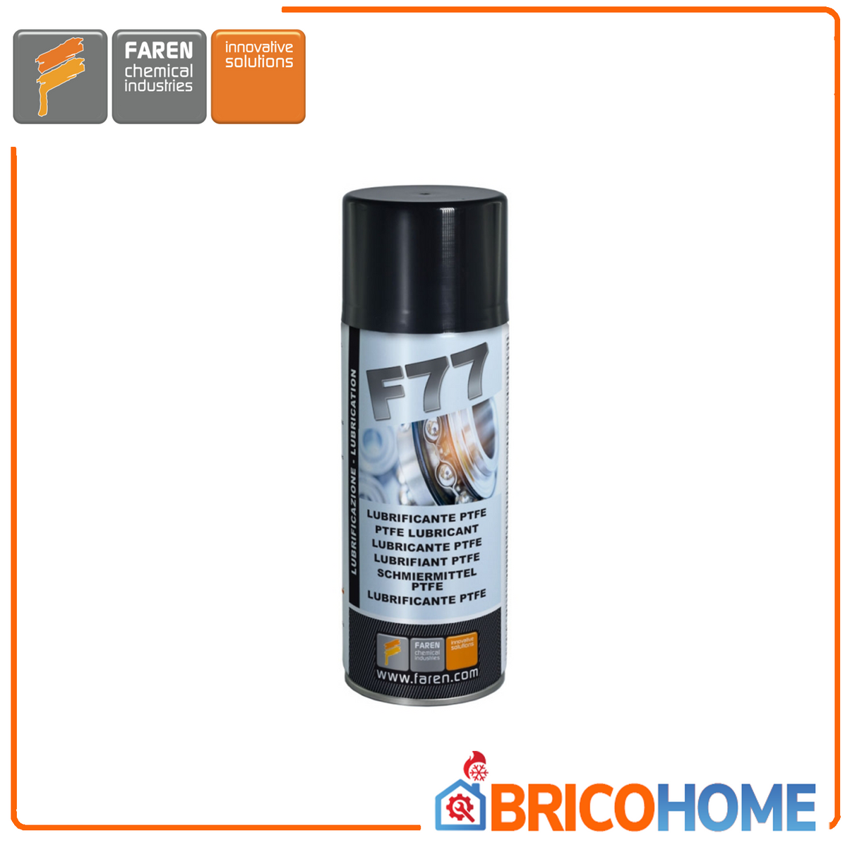 Lubricant spray with PTFE (teflon) 400ml F77 FAREN