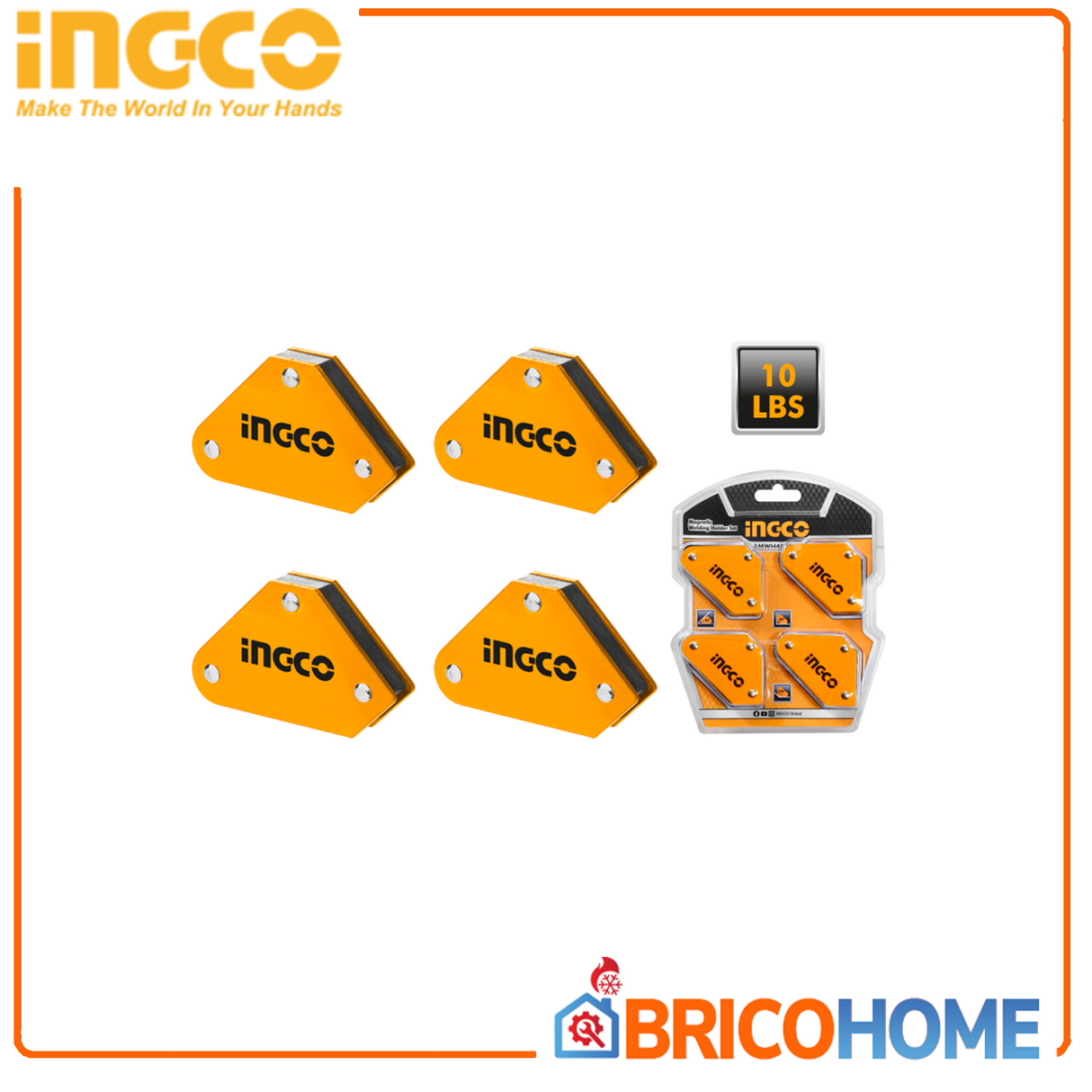 Set of 4 magnetic supports for INGCO welding machine