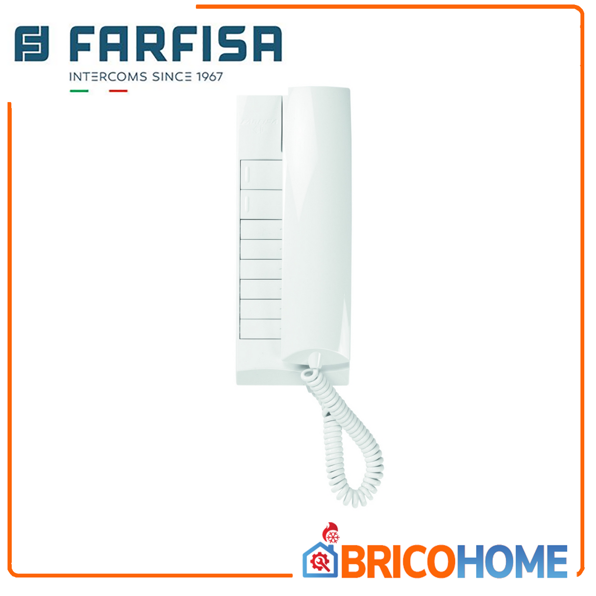 Two-wire intercom handset for 1+1 EXHITO EX321 FARFISA interphone