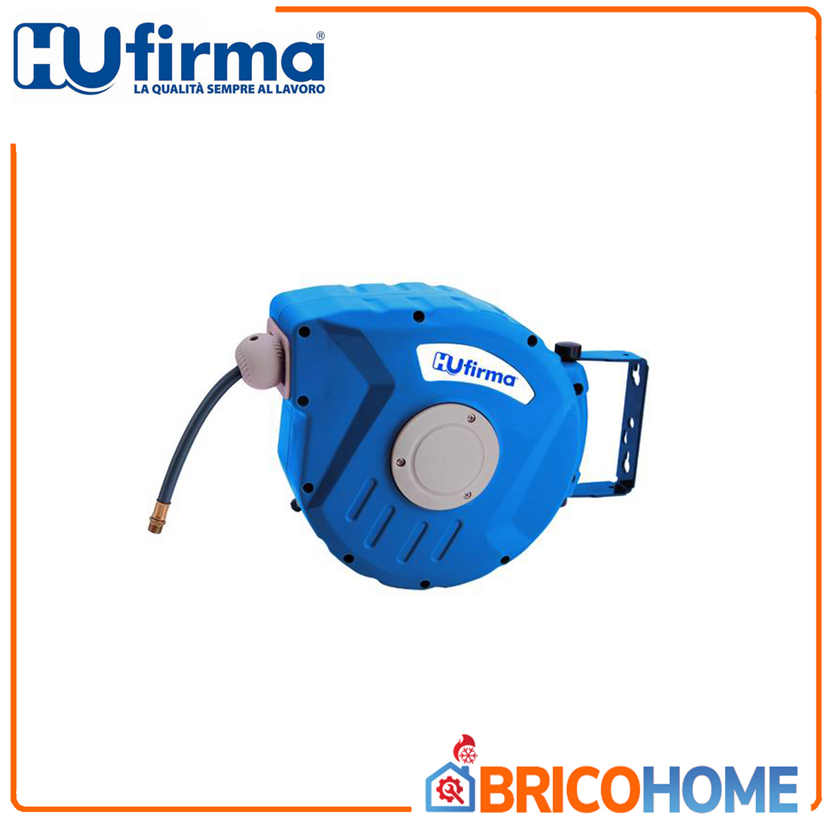Avvolgitubo a parete con tubo aria compressa 9 MT - HU-FIRMA