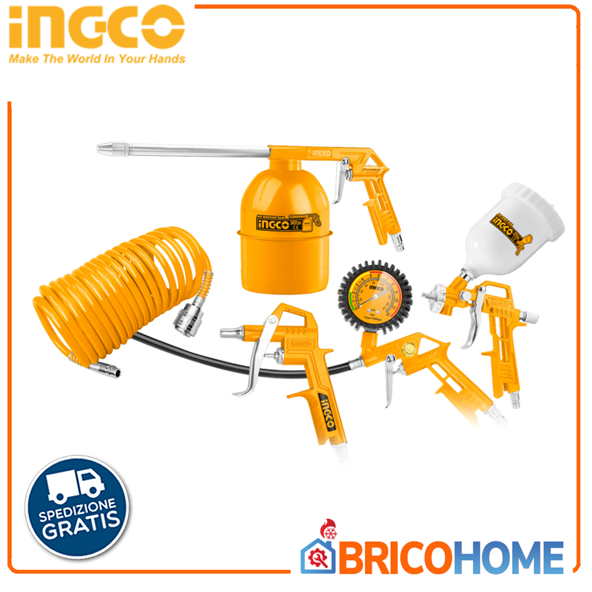 Zubehör KIT für INGCO Super Select Kompressoren 5St