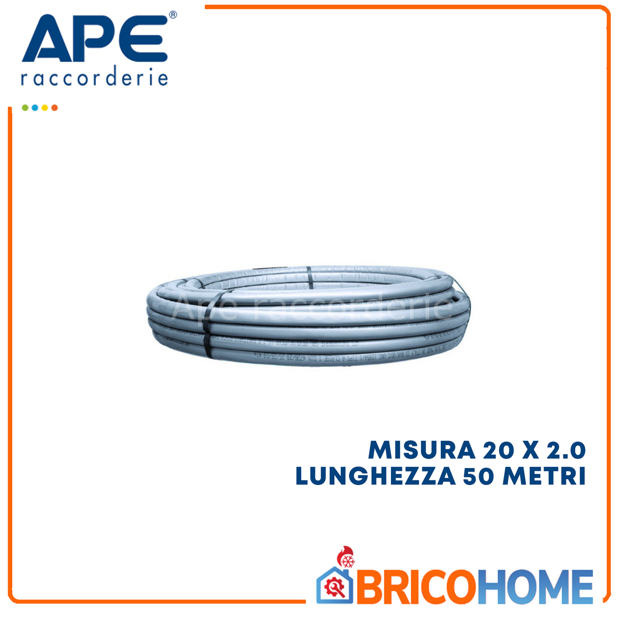 Beschichtetes Mehrschichtrohr für Heizung und Sanitär. Misst 20 x 2,0 Länge 50 Meter