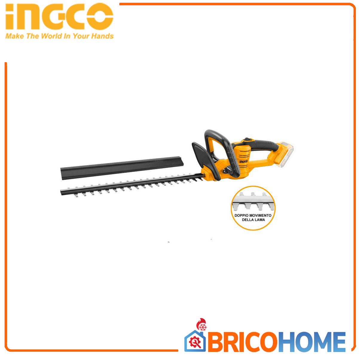 Tagliasiepi a batteria 20V - NUDO 450MM - INGCO