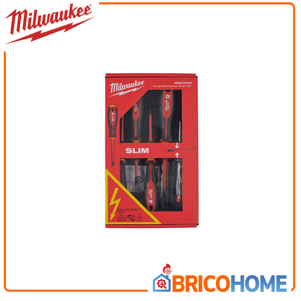 Milwaukee Giraviti isolati 1000V Tri-Lobe VDE SET - 5 pezzi