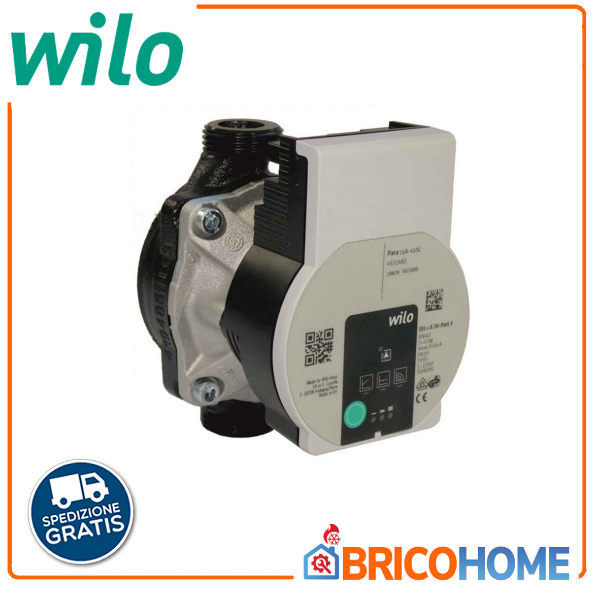 WILO Inverter-Umwälzpumpe Para 25/8 SC int.130mm