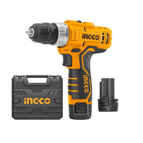 TRAPANO AVVITATORE INGCO CDLI1232 2 BATTERIE E VALIGETTA - La Fattoria