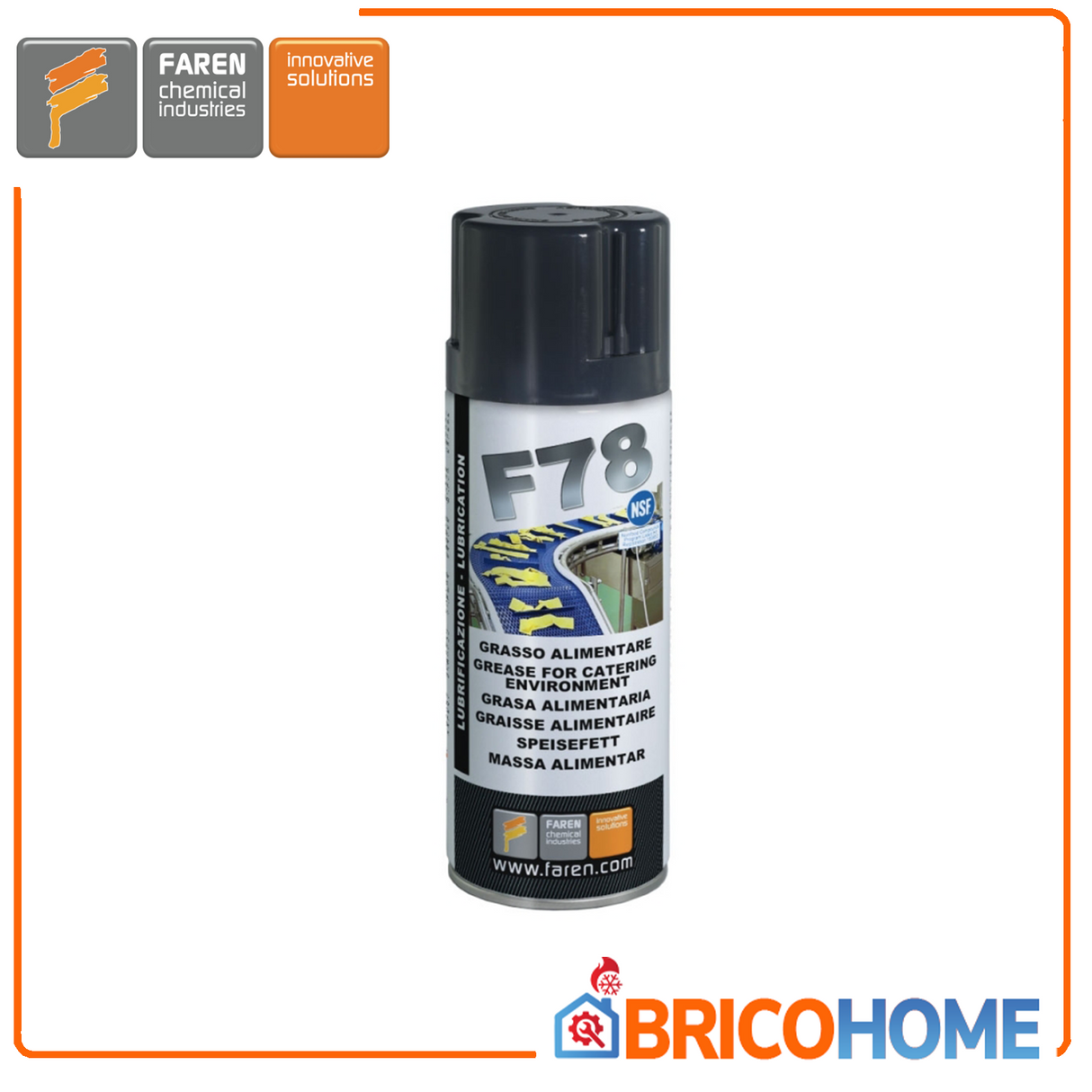 FAREN Grasso lubrificante spray alimentare 400ml F78
