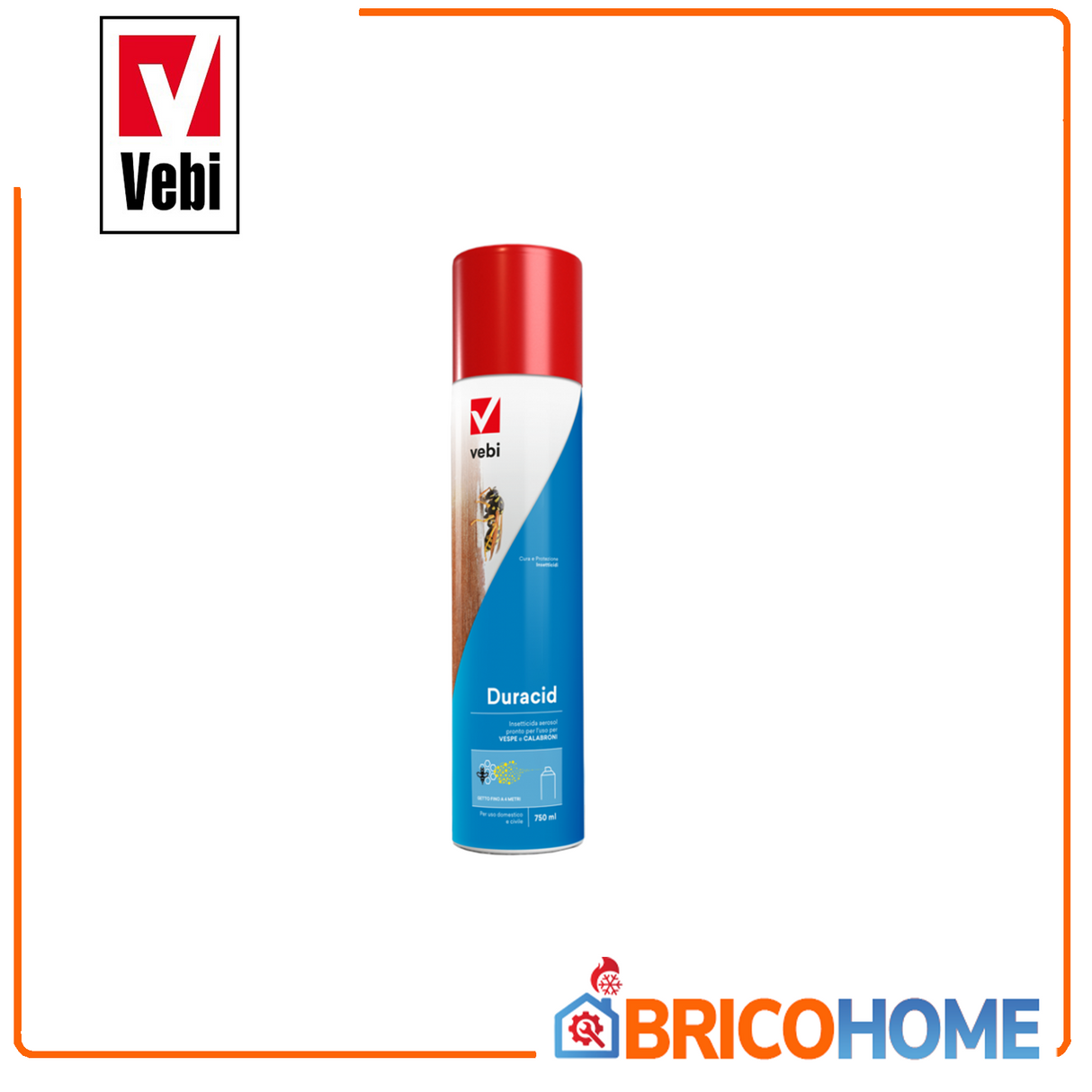 Insecticide DURACID wasps and hornets fine jet at 4 meters 750ml VEBI