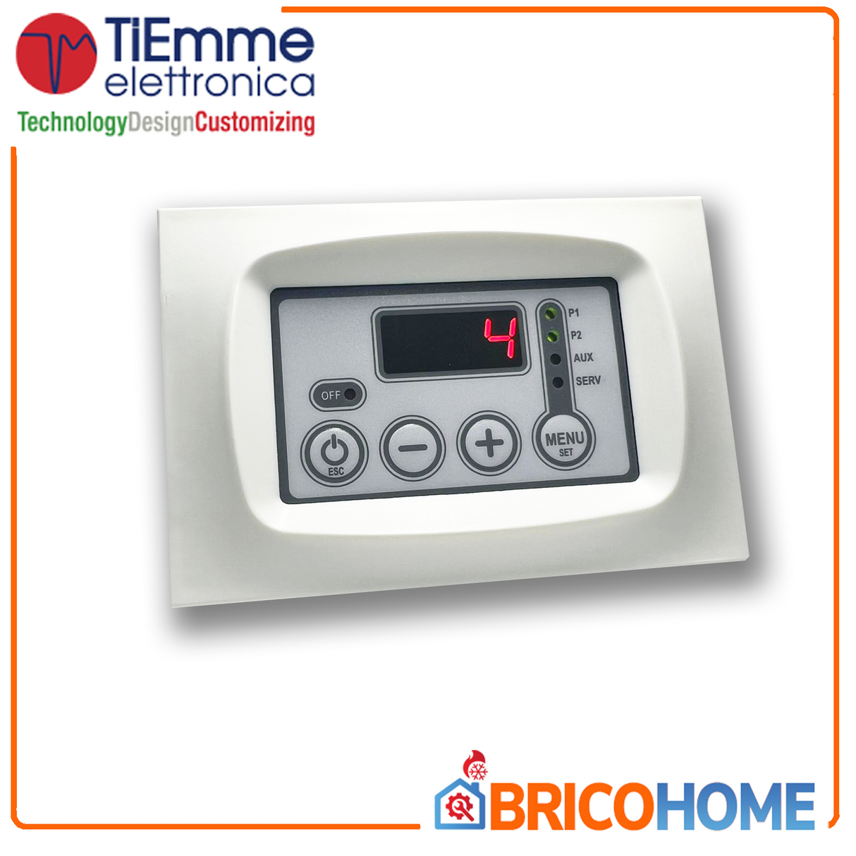 Centralina da incasso per termocamini e termoprodotti TC110 TIEMME versione 2023