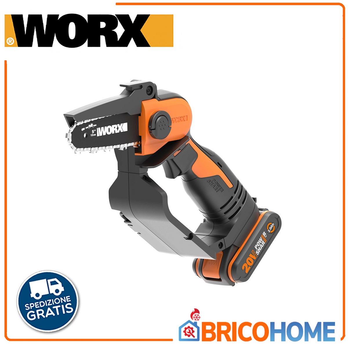 Akku-Kettenschneider 20V 2Ah WG324E - WORX