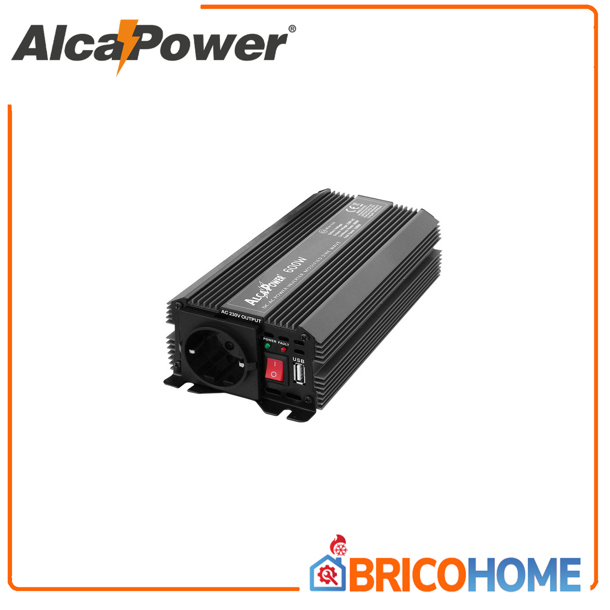 Softstart-Wechselrichter 600 W Eingang 12 V DC Ausgang 230 V AC