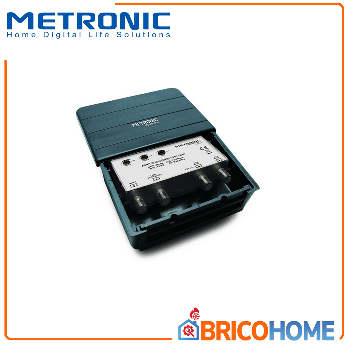 Amplificatore Tv Da esterno 2 Ingressi - 2 Uscite MTERONIC