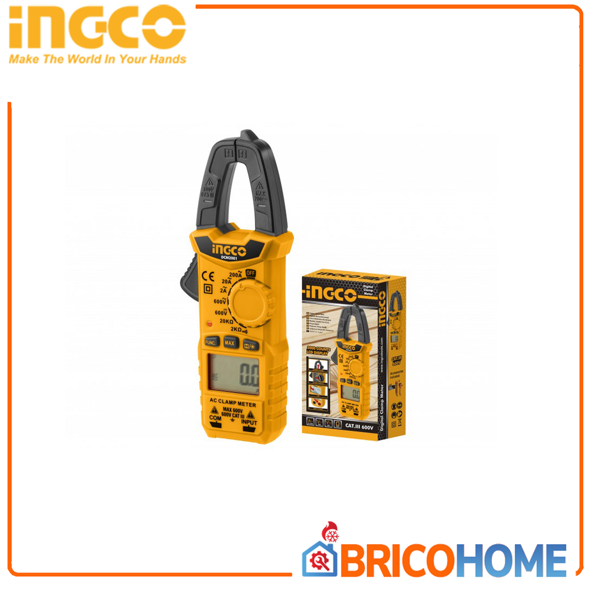 Digital Multimeter with INGCO Clamp