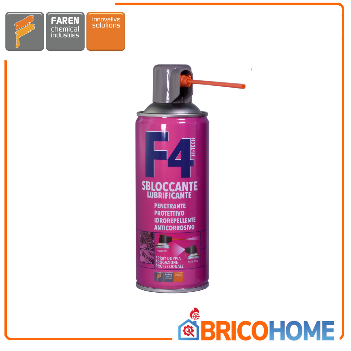 Sbloccante lubrificante multiuso doppia erogazione FAREN F4 400ml