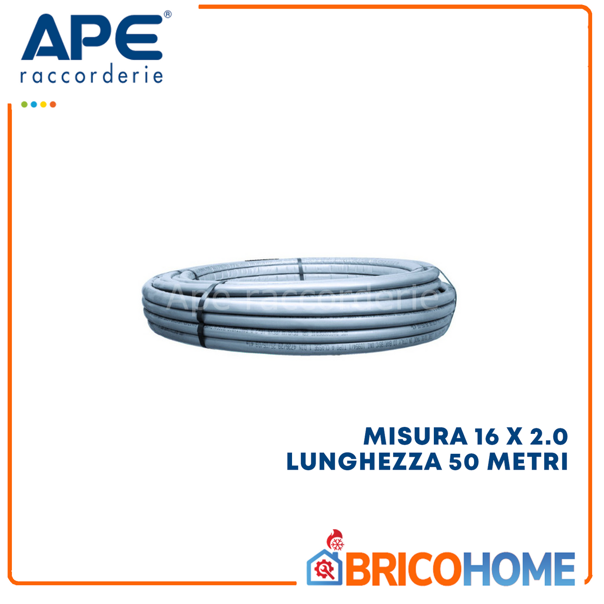 Beschichtetes Mehrschichtrohr für Heizung und Sanitär. Misst 16 x 2,0 Länge 50 Meter