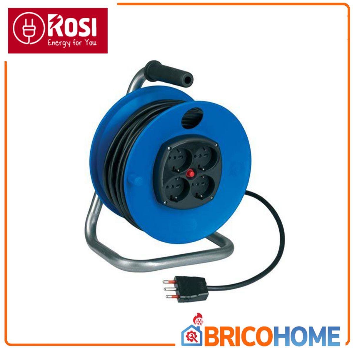 50 MT Kabeltrommelverlängerung mit H05VV-F 3G1,5 mm² Kabel
