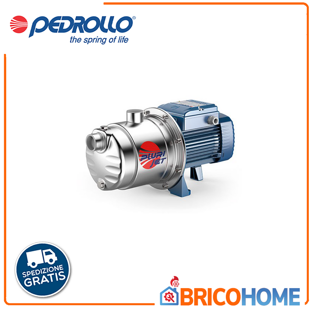 PEDROLLO PLURIJETm 4/100X 1,0 PS leise selbstansaugende Elektropumpe mit mehreren Laufrädern